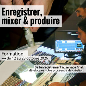 Formation Enregistrer, mixer et produire en home studio Formation Enregistrement, mixage et production en home studio